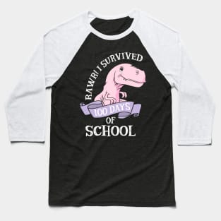 100 Days Of School Teacher's T-shirt Baseball T-Shirt